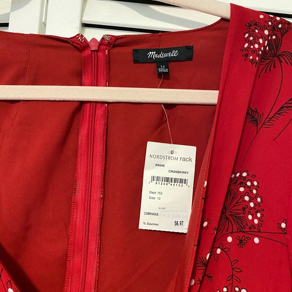 NWT Madewell hazelwood wrap front mini dress - Picture 5 of 6